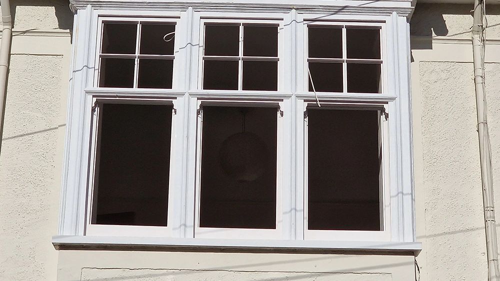 New sash windows